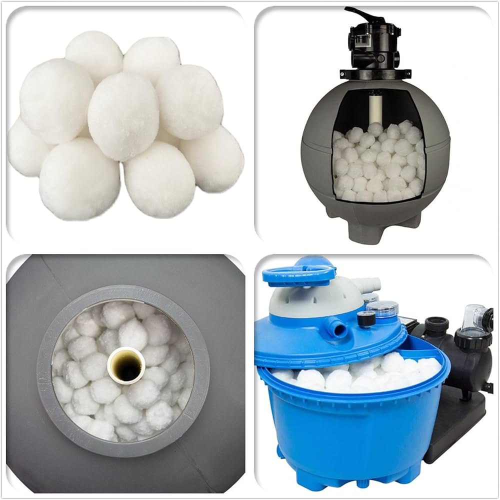 Amazon.co.jp: サンドフィルター用汎用プールフィルターボール、地上